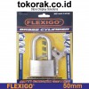 GEMBOK FLEXIGO BRASS 40MM & 50MM PJG SHERLOCK RUMAH GUDANG TOKO